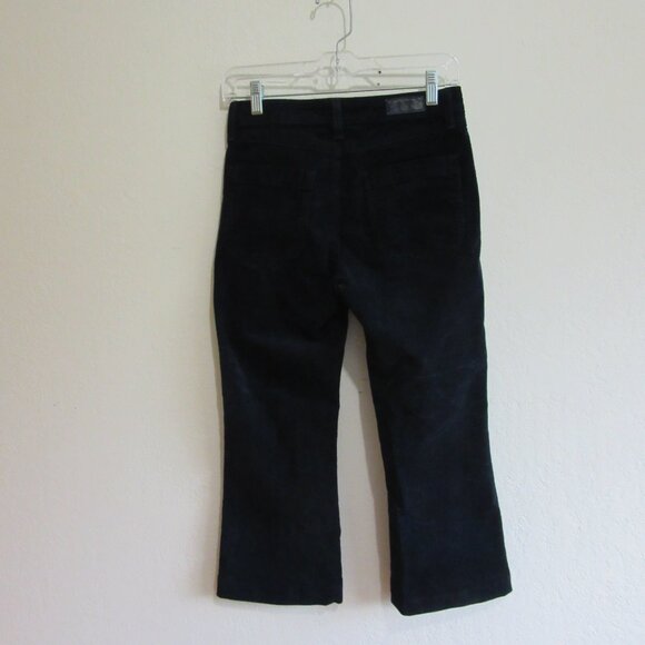 AG Adriano Goldschmied Blue Corduroy 27 Cropped Kick Flare USA Pants - Picture 2 of 6